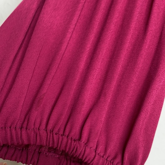 Pleione Magenta Flowy Blouse w/ Stretch Small - Picture 3 of 10